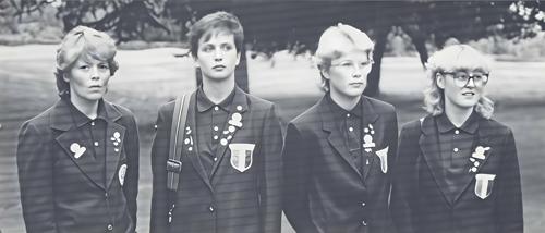 Kristin Palsdottir, Asgerdur Sverrisdottir, Thordis Geirsdottir, Johanna Ingolfsdottir